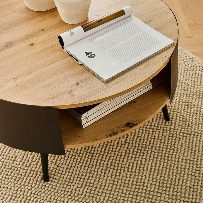 Calicosy - Salontafel - Dia 89cm - Eikenlook