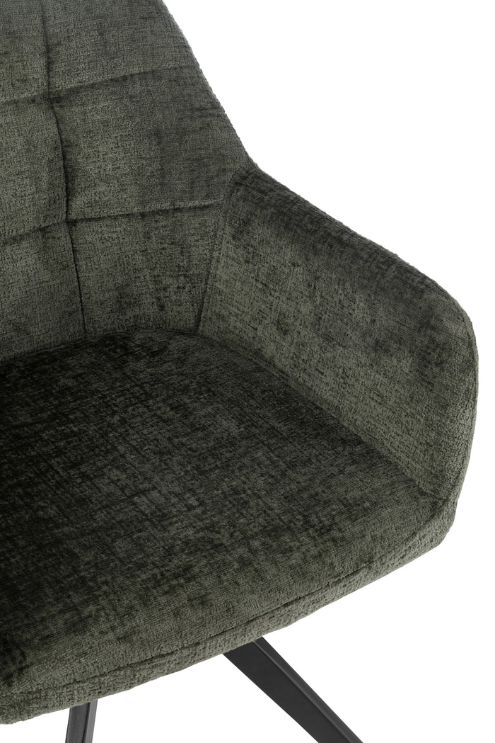 J-Line stoel Louna - ijzer|acryl - groen