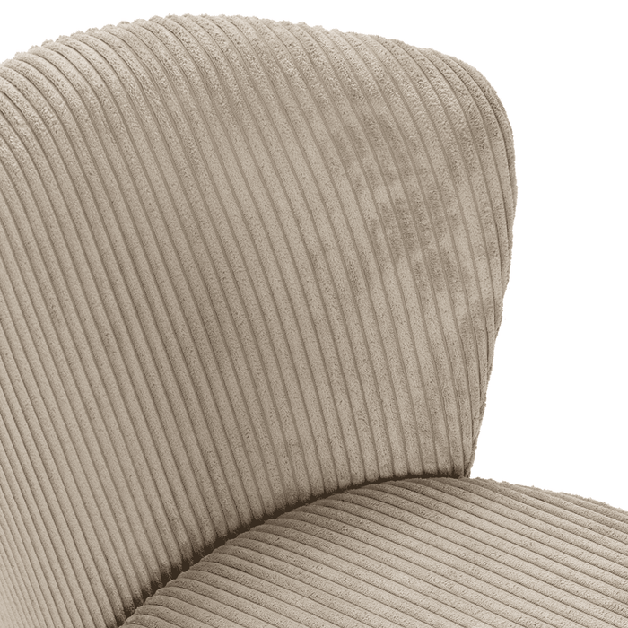 Calicosy - Set 4 stoelen MEGAN - L47 cm - Geribbelde fluweel