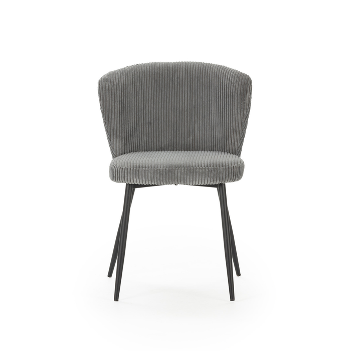 Calicosy - Set 4 stoelen MEGAN - L47 cm - Geribbelde fluweel