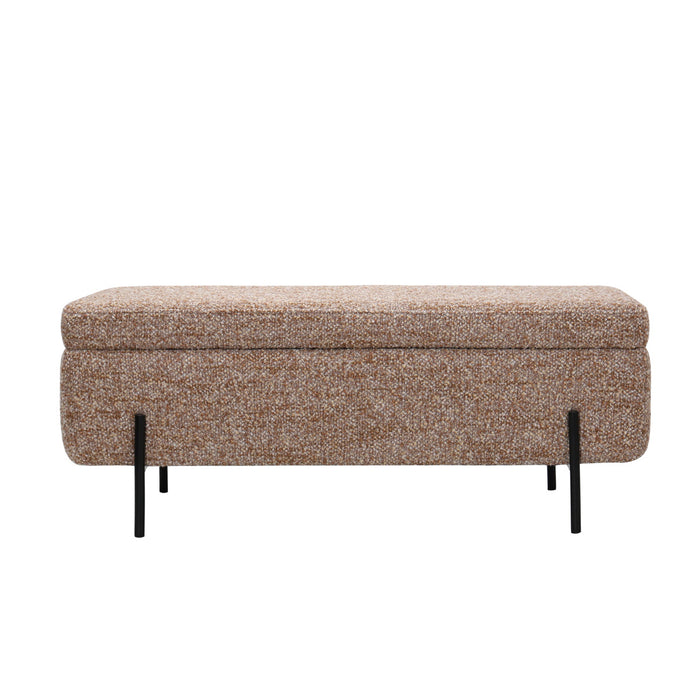 DÉJA Living - Opbergbank Taupe Stof - 110x45x42cm - Kinna