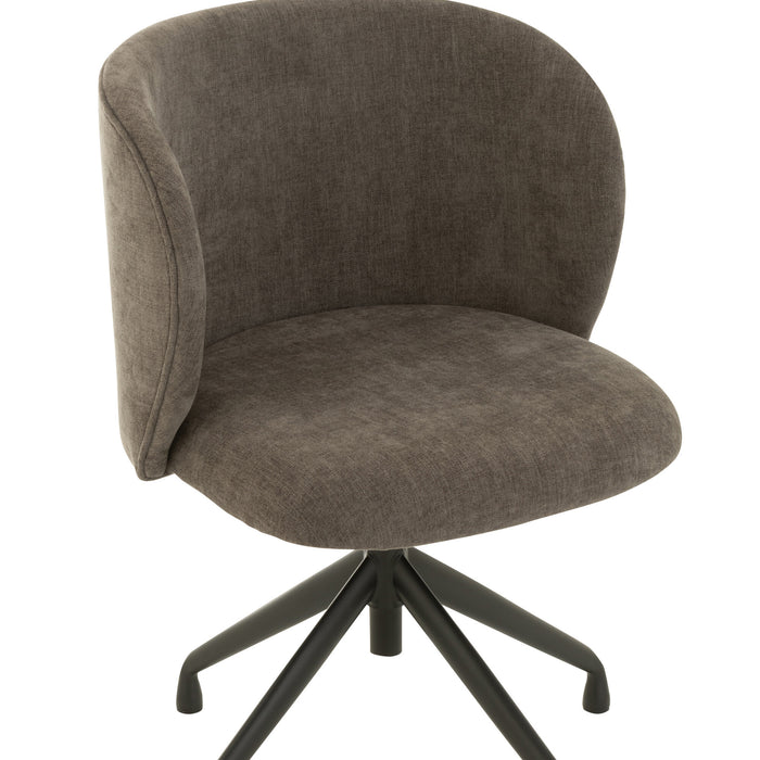 J-Line stoel Turn|Up|Down - textiel - donkergrijs