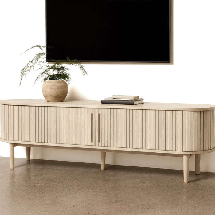 Giga Living - Tv-Meubel Licht Eikenhout - 180x40x55,6cm - Meta
