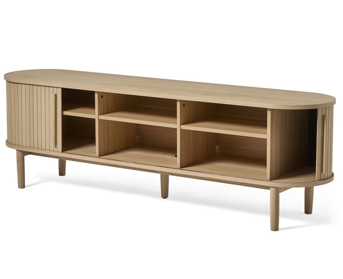 Giga Living - Tv-Meubel Licht Eikenhout - 180x40x55,6cm - Meta