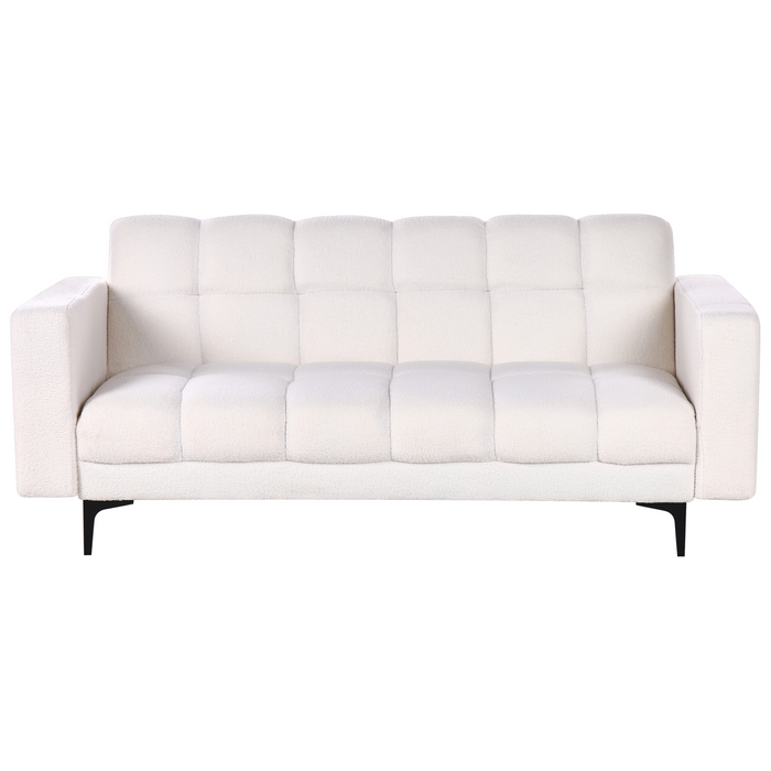 Beliani - ALNES - Slaapbank - Wit - Polyester