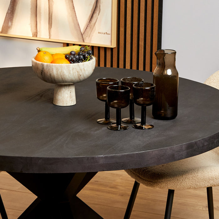 Starfurn Eetkamertafel Denver Black | Rond | 120 cm