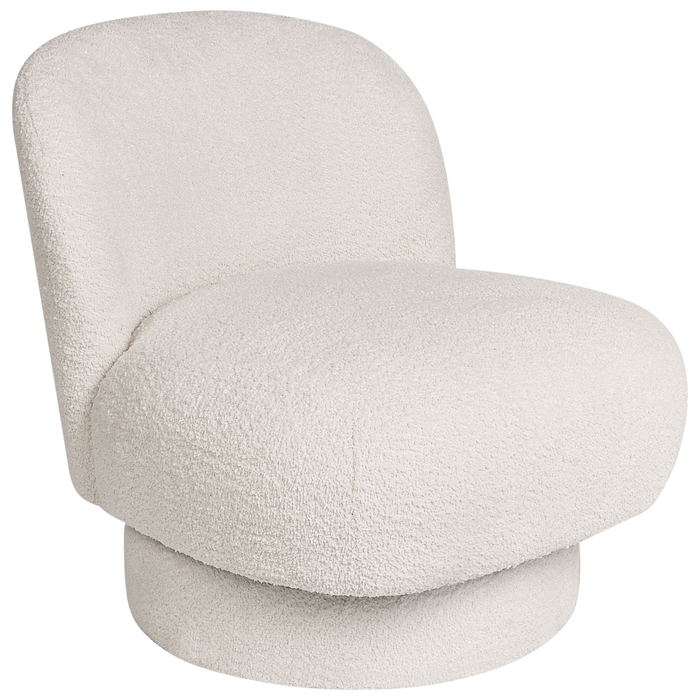 Beliani - AYLO - Fauteuil - Gebroken wit - Bouclé