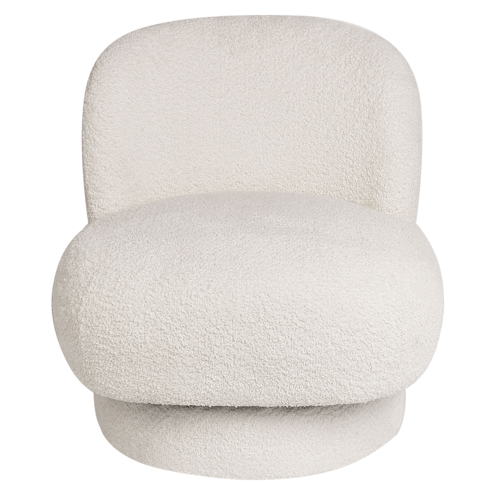 Beliani - AYLO - Fauteuil - Gebroken wit - Bouclé