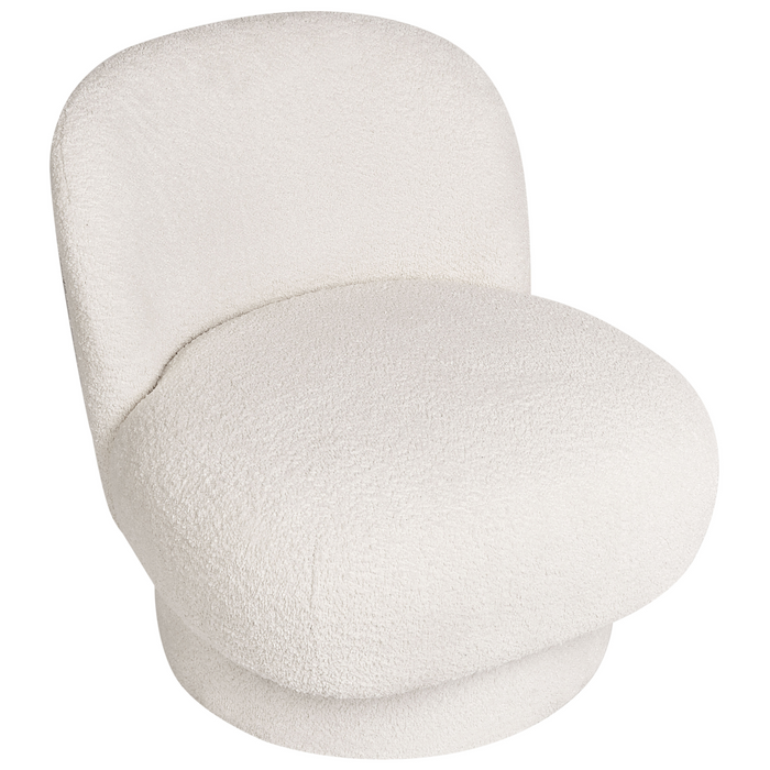 Beliani - AYLO - Fauteuil - Gebroken wit - Bouclé