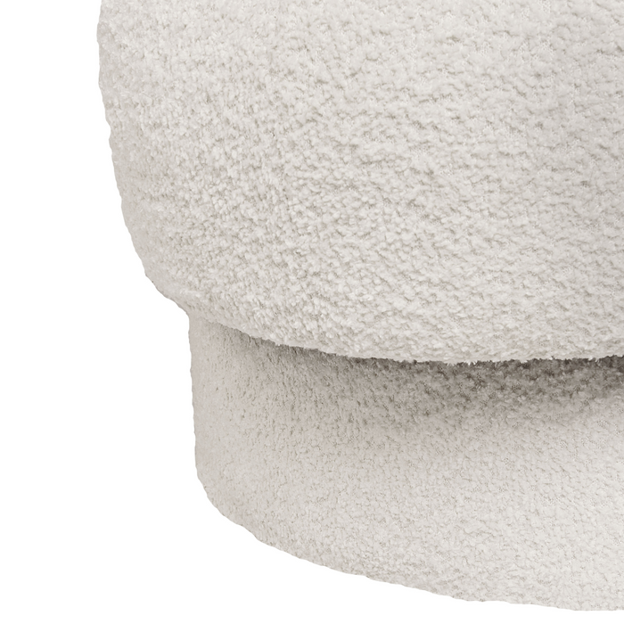 Beliani - AYLO - Fauteuil - Gebroken wit - Bouclé