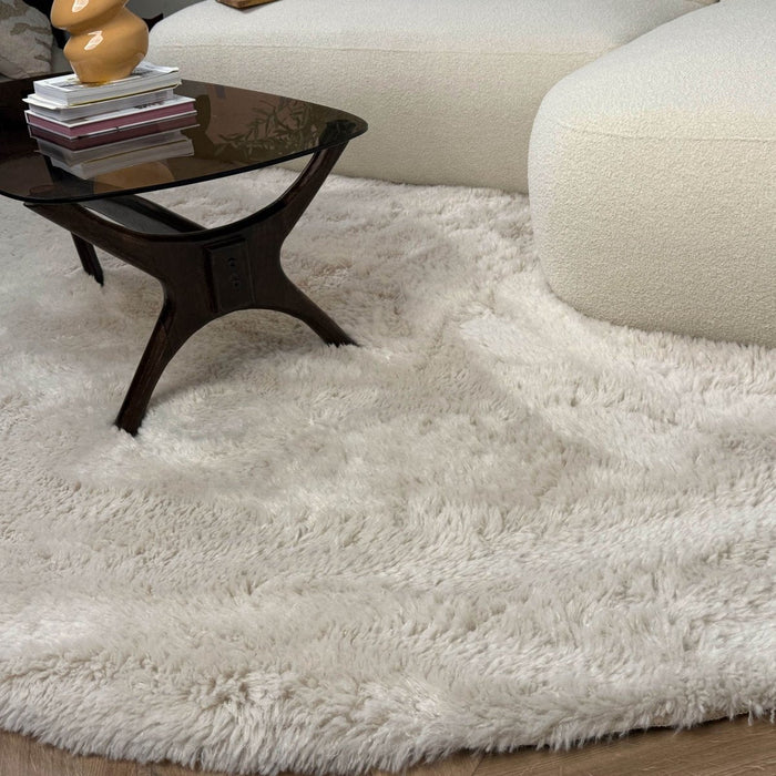 Hoogpolig Organisch vloerkleed Furr Stone beige - Interieur05