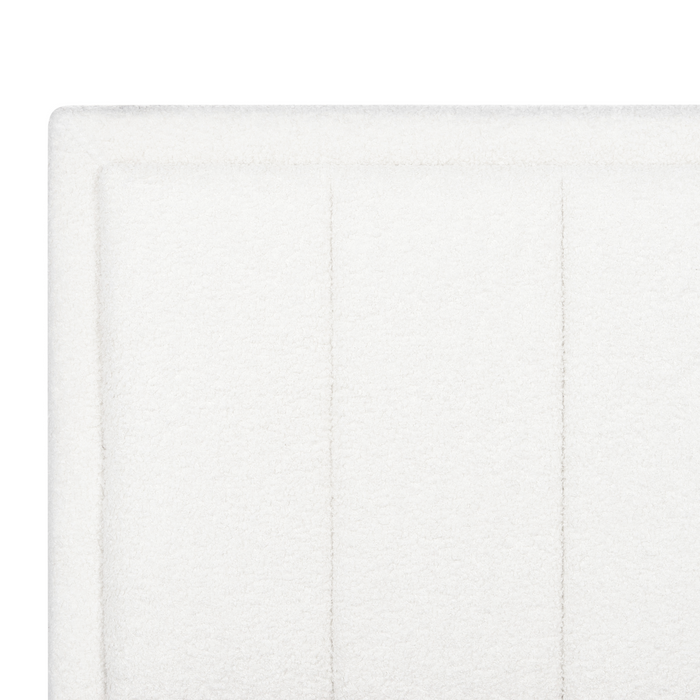 Beliani-MONTLAUR-Bed met opbergruimte-Wit-180 x 200 cm-Bouclé