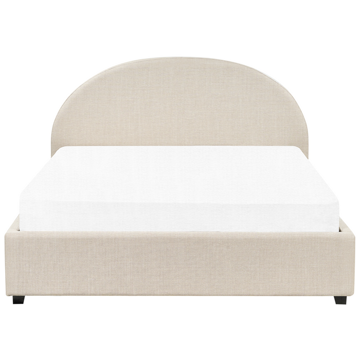 Beliani-VAUCLUSE-Bed met opbergruimte-Beige-160x200 cm-Polyester