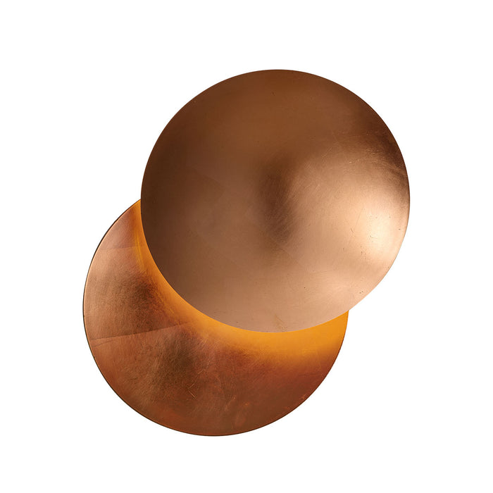 QAZQA Moderne wandlamp koper 34.5cm 2-lichts - Sunrise