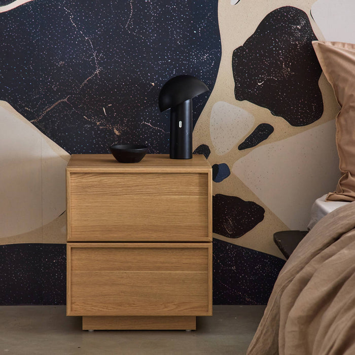 sweeek - Nachtkastje houtlook 2 lades