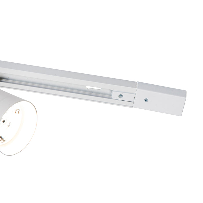 QAZQA Modern railsysteem met 5 spots wit 1-fase GU10 70mm - Iconic