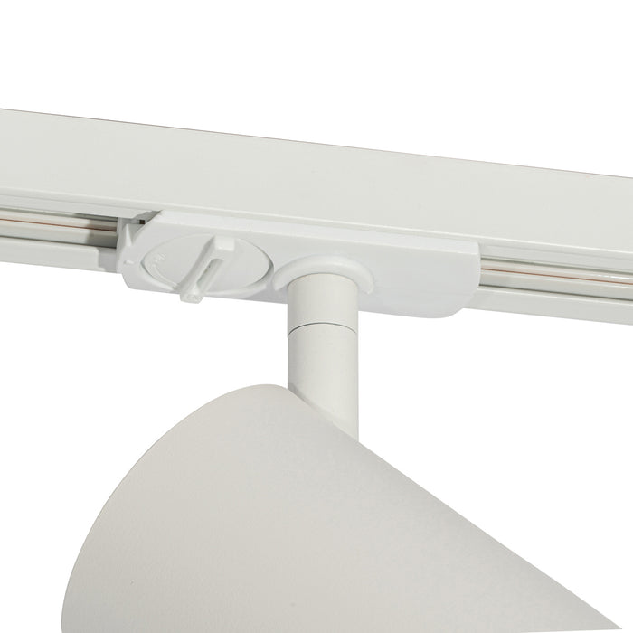 QAZQA Modern railsysteem met 5 spots wit 1-fase GU10 70mm - Iconic