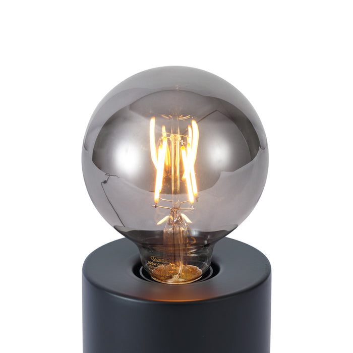 QAZQA Moderne tafellamp zwart 13cm - Cylinder