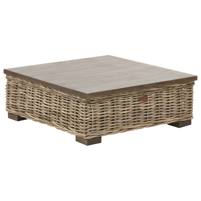 Beliani-VARALLO-Loungeset 4-zits-Gebroken wit-Linkszijdig-Rotan