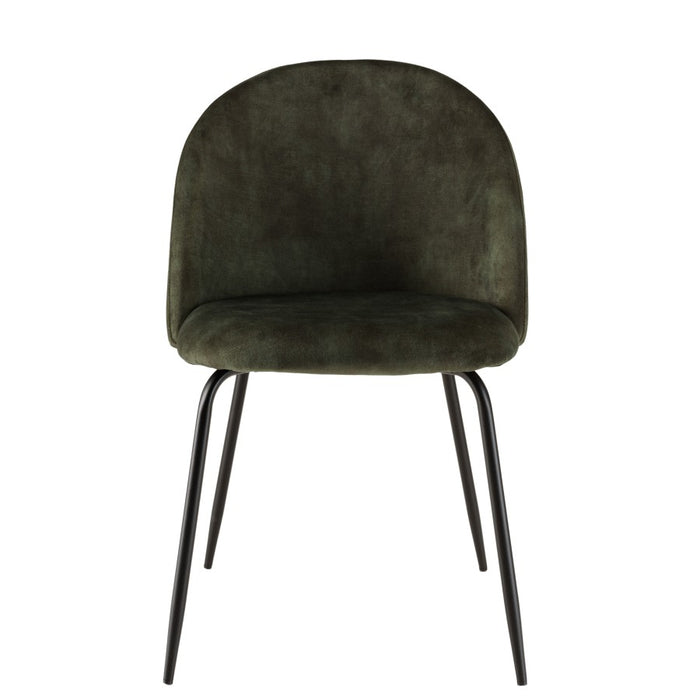 Macabane Set van 2 eetkamerstoelen Augustin velvet