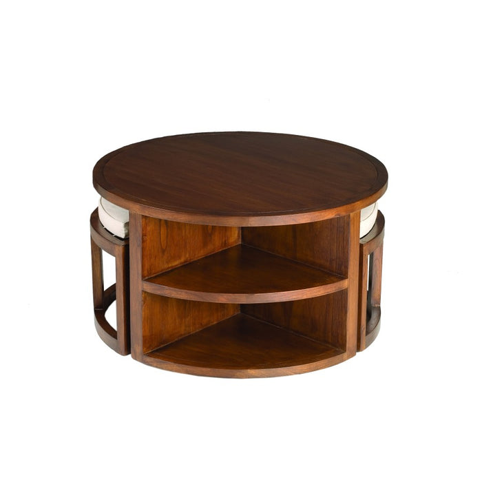 Macabane Salontafel met krukken Mindi