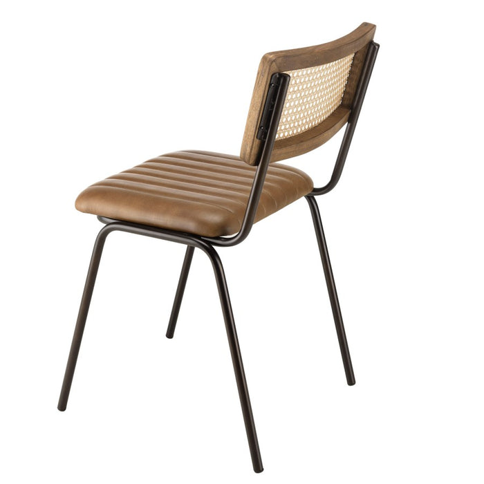 Macabane Set van 2 eetkamerstoelen Marcello leer