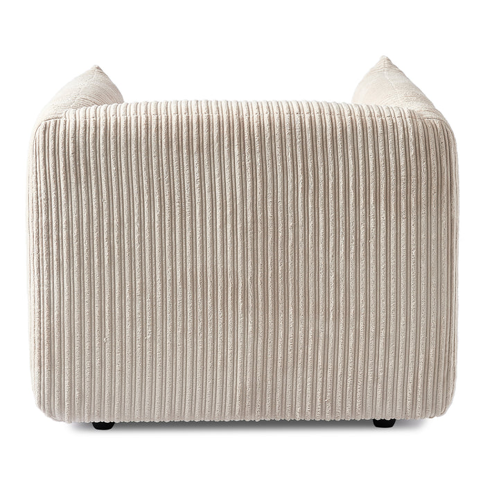 by fonQ Ribbon Fauteuil - Crème - Rib
