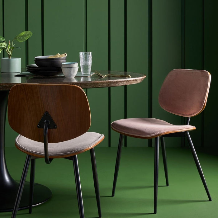 Signature - Eetkamerstoelen Olympia - Set van 6 - Roos