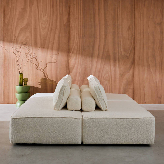 sweeek - Set van 2 fauteuils met elk 2 zitplaatsen voor modulaire bank