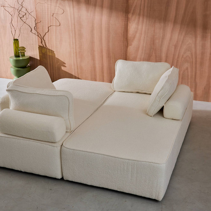 sweeek - Set van 2 fauteuils met elk 2 zitplaatsen voor modulaire bank