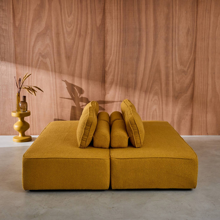 sweeek - Set van 2 fauteuils met elk 2 zitplaatsen voor modulaire bank