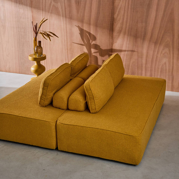 sweeek - Set van 2 fauteuils met elk 2 zitplaatsen voor modulaire bank