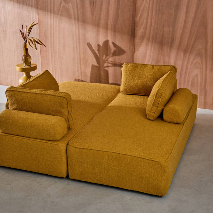 sweeek - Set van 2 fauteuils met elk 2 zitplaatsen voor modulaire bank