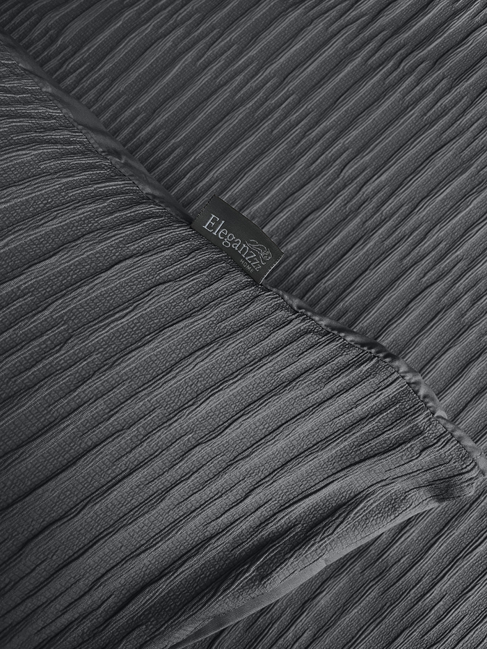 Eleganzzz Dekbedovertrek Micropercal Serenity Flow - dark grey