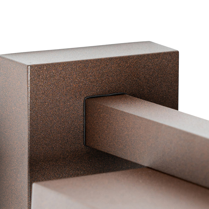 QAZQA Smart buiten wandlantaarn roestbruin IP44 incl. Wifi ST64 -