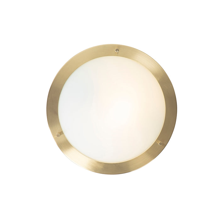 QAZQA Smart plafonnière goud 31 cm IP44 incl. Wifi A60 - Yuma