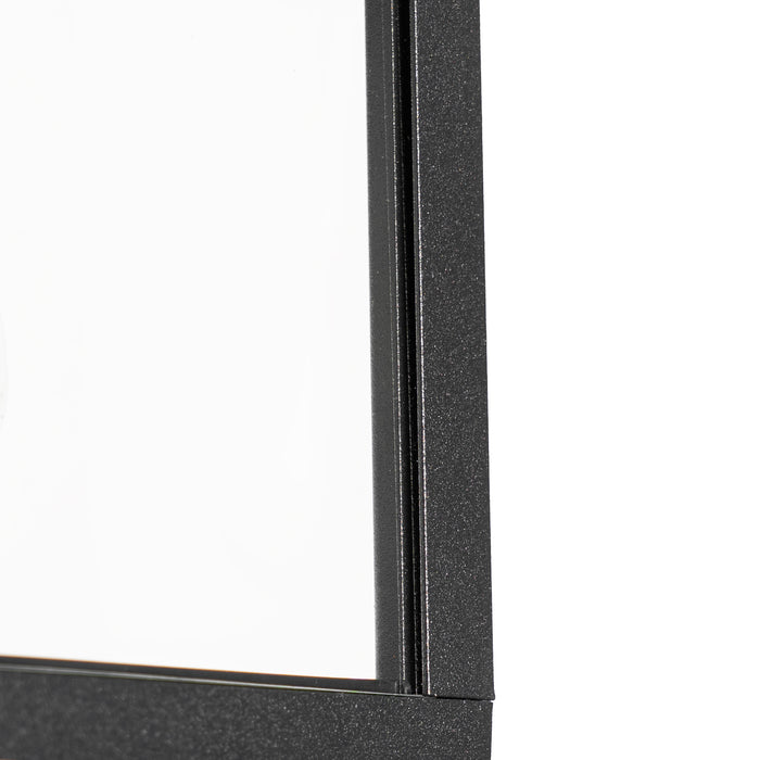 QAZQA Smart buiten wandlantaarn zwart IP44 incl. Wifi ST64- Charlois