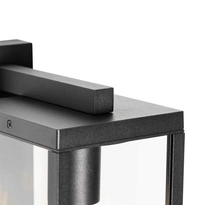 QAZQA Smart buiten wandlantaarn zwart IP44 incl. Wifi ST64- Charlois