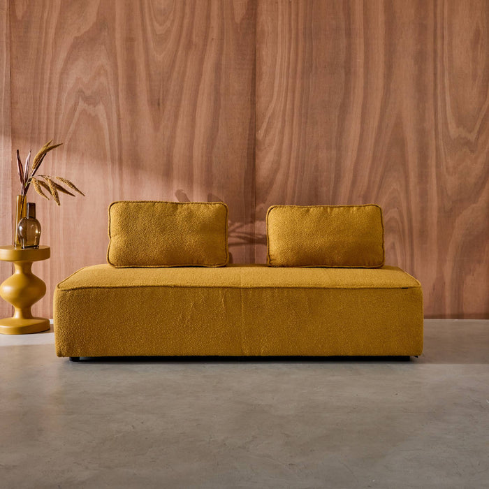 sweeek - Fauteuil in boucléstof 2 zitplaatsen