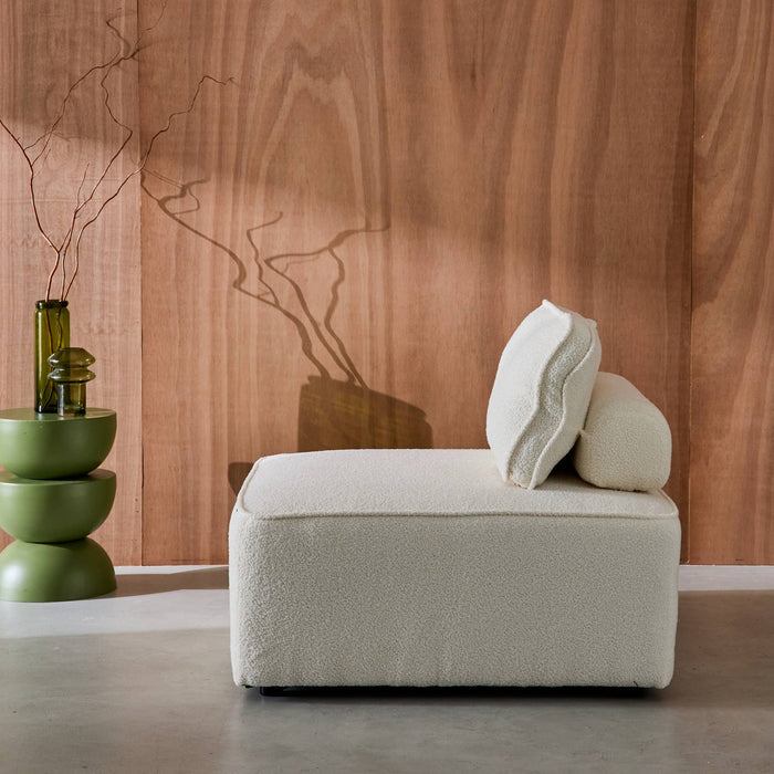 sweeek - Fauteuil boucléstof 1 zitplaats