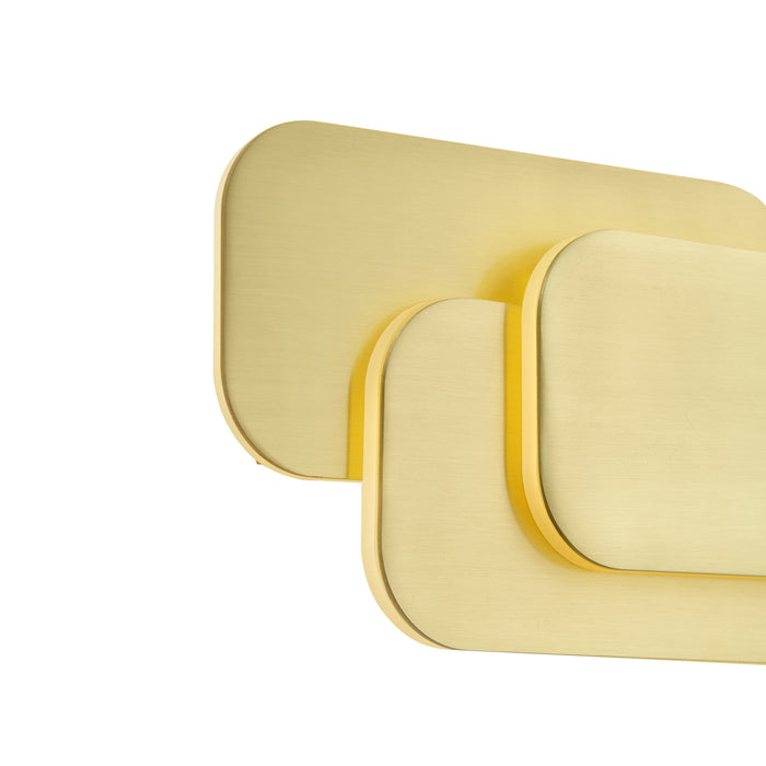 QAZQA Moderne wandlamp messing incl. LED 3 staps dimbaar - Dias