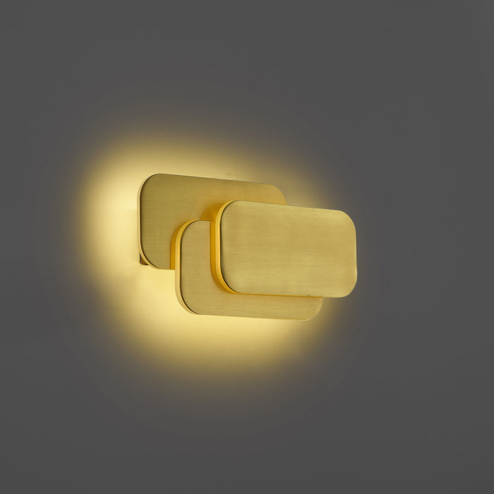 QAZQA Moderne wandlamp messing incl. LED 3 staps dimbaar - Dias