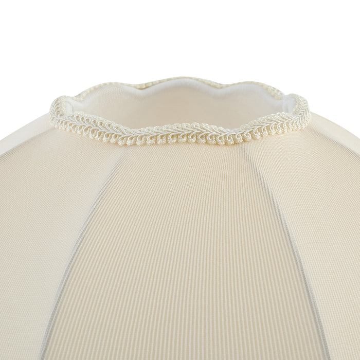 QAZQA Stoffen lampenkap beige met witte binnenkant 45|15|21,5 -