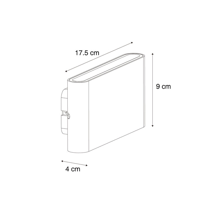 QAZQA Wandlamp zwart magnetisch incl. LED oplaadbaar - Batt
