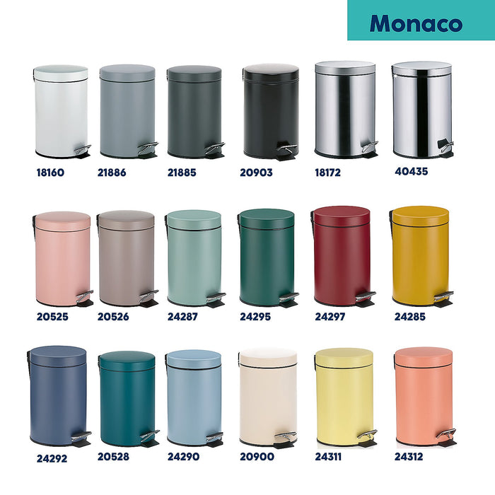 Monaco Pedaal Afvalemmer - 3 liter - Roze - Kela