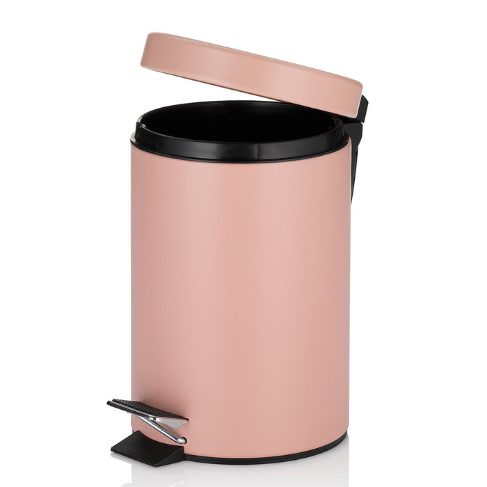 Monaco Pedaal Afvalemmer - 3 liter - Roze - Kela