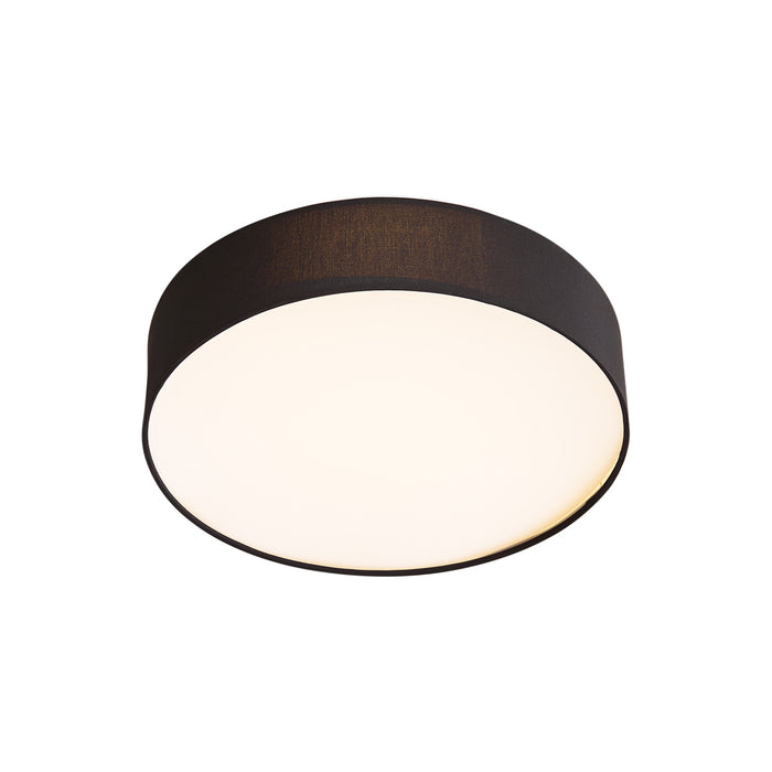 QAZQA Smart plafondlamp zwart 35cm incl. LED en afstandsbediening -