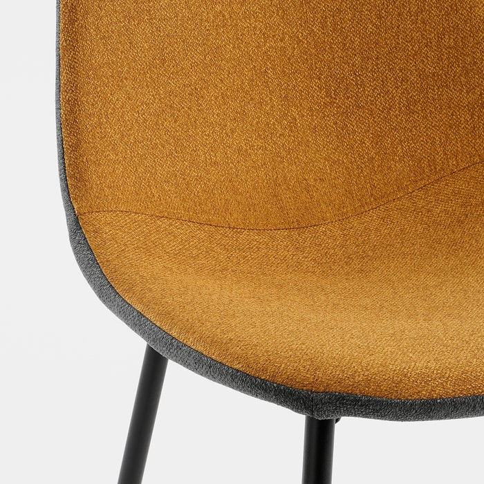 Mica Decorations Tallos Eetkamerstoel - Gerecycled Polyester - Oker