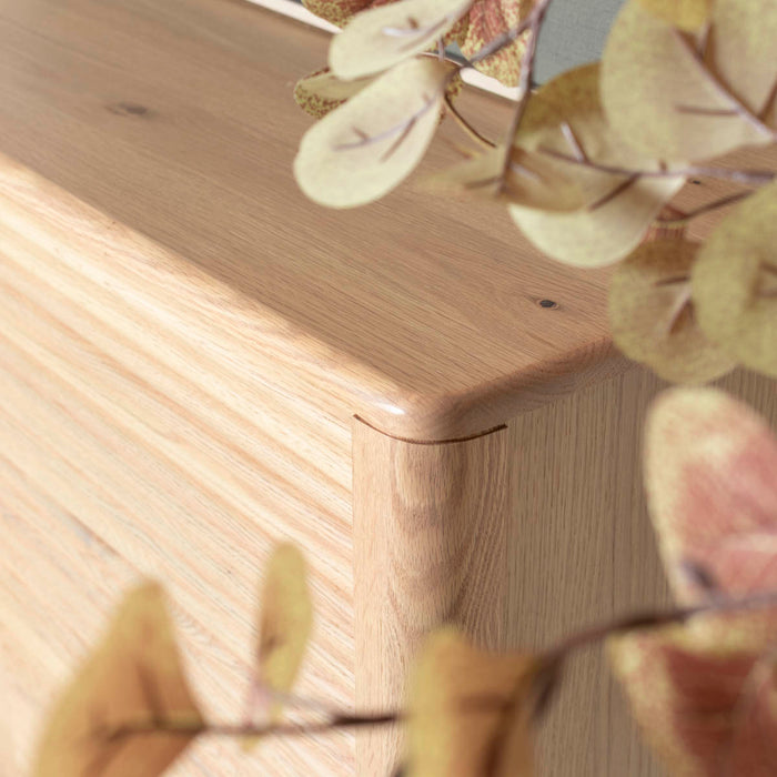 DÉJA Living - Dressoir Eikenhout|Metaal - Naturel - 200x45x86cm - Inès