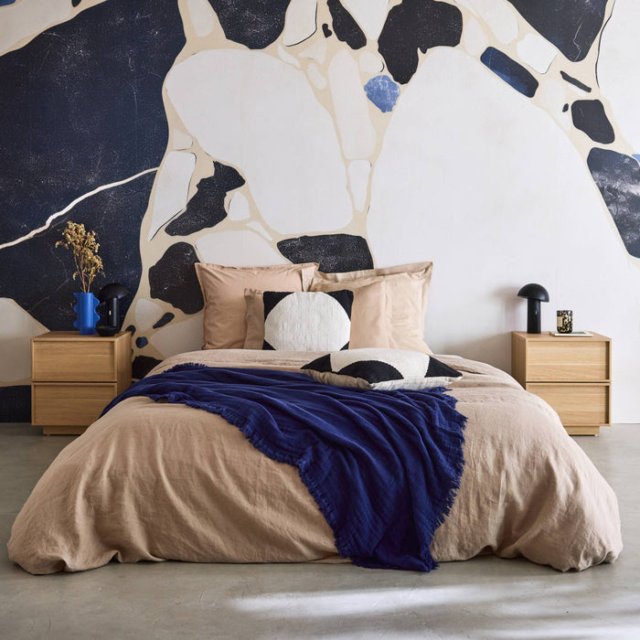 sweeek - Nachtkastje houtlook 2 lades (set van 2)